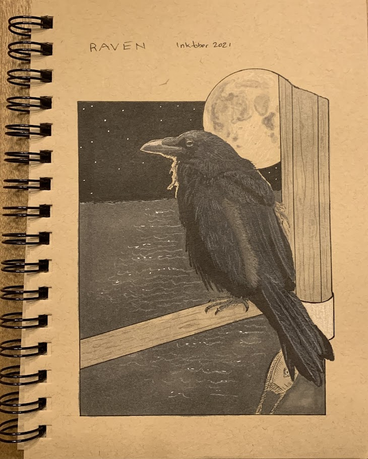 Raven — Inktober 2021