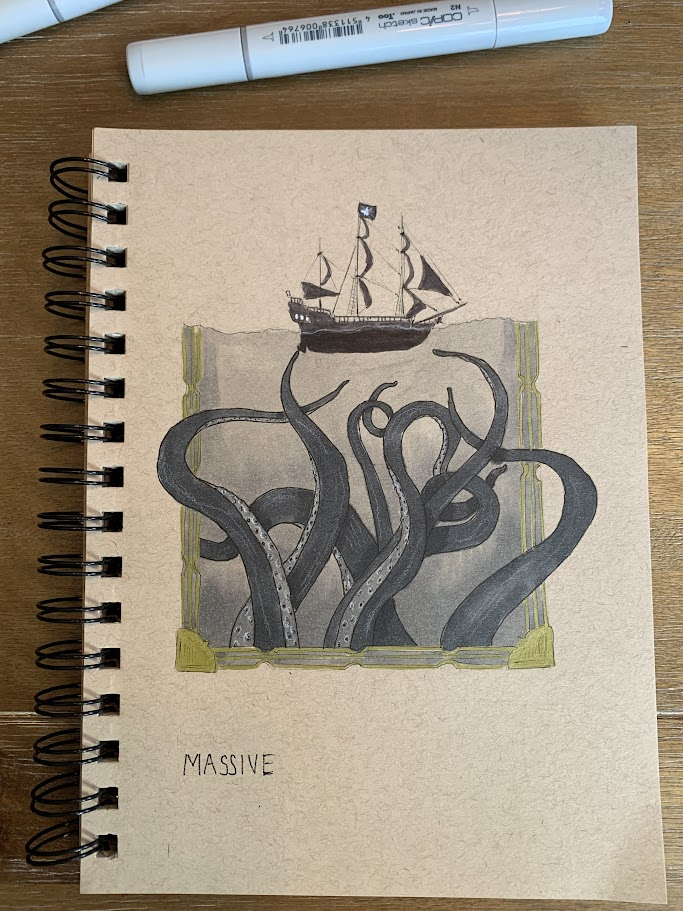 Massive — kraken and ship